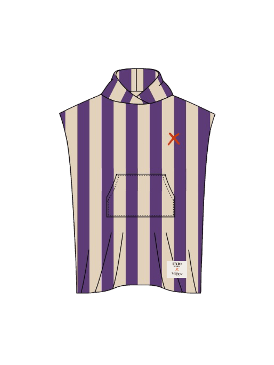 UNIO Hamburg FROTTIER NISIDA - PONCHO STRIPE