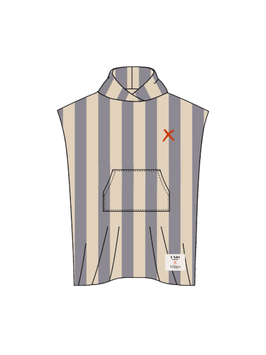 UNIO Hamburg FROTTIER NISIDA - PONCHO STRIPE